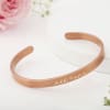 Buy Golden Allure - Personalized Rose Gold Cuff Bracelet For Women