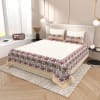 Golden Blossom: Honey Mustard King Bed Sheet Set Online