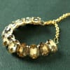 Golden Clear Rhinestone Bracelet for Women Online