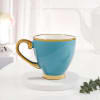 Gift Golden Elegance Ceramic Mug - Blue