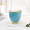 Buy Golden Elegance Ceramic Mug - Blue