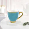 Golden Elegance Ceramic Mug - Blue Online