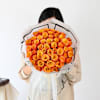 Gift Golden Flame Orange Roses Bouquet
