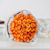 Buy Golden Flame Orange Roses Bouquet