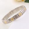 Golden Geometry Love Heart Statement Bracelet Online