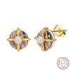 Golden Glow Pearl And Abalone Earrings Online