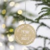 Gift Golden Glow Personalized Christmas Ornament - Set Of 2