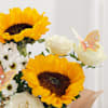 Shop Golden Glow Sunflower And Roses Arrangement