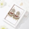 Buy Golden Jaguar Meenakari Earrings