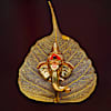 Gift Golden Lord Ganesha Leaf Frame