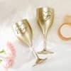 Shop Golden Luxe Personalized Wine Glass Set For Couples