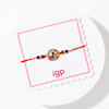 Buy Golden Peacock Rakhi with Golden Bead