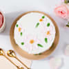 Buy Golden Pearls Floral Cake (1 Kg)