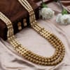 Gorgeous 3-Line Pearl Necklace Set Online