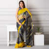 Gorgeous Chiffon Saree With Block Print Online