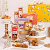 Gourmet Diwali Hamper Metal Lamp And Sweets Online