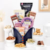Gourmet Snacks In Leather Bag Gift Hamper Online