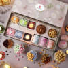 Gift Gourmet Treats And Diyas Diwali Hamper - Customized With Logo