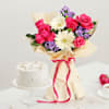 Graceful Blooms And Pearl Cake Combo Online