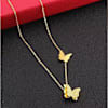 Graceful Gold Butterfly Pendant Necklace Online