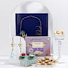 Graceful Meenakari Bhaiya Bhabhi Rakhi Hamper Online