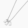 Buy Graceful Personalized Three Tags Initial Necklace