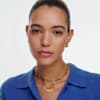 Shop Graceful Personalized Three Tags Initial Necklace