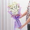 Gift Graceful White Orchid Bouquet