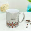 Buy Gratitude For Saasu Maa Silver Personalized Mug