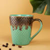 Buy Green And Brown Dual DIpped Ceramic Mugs (Set of 2)