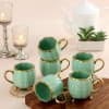 Green Grace Set of 6 Tea Cups Online