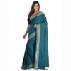 Buy Green Khadi Cotton Handloom Saree With Sequin Pallu