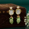 Gift Green Kundan Choker Set with Earrings