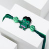 Buy Green Superhero Rakhi With Lego Set Hamper