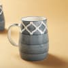 Gift Grey Blue Moroccan Milk Mugs (Set of 2)
