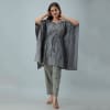 Grey Cotton Kaftan Loungewear Set Online
