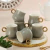 Grey Delight Set of 6 Tea Cups Online