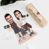 Buy Gym Couple Personalized Caricature