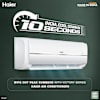 Gift Haier 1.5 Ton 3 star 7 in 1 Inv Split Ac