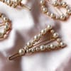 Buy Hair Pins - Gold And Pearls - Single Piece