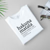 Shop Hakuna Matata Personalized Men's T-shirt - White
