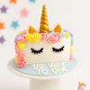 Buy Half Birthday Unicorn Celebration Cake (half kg)