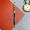 Half Gold Ball Pen - Customized with Name Online