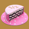 Half Year Birthday Cake For Girl (Half kg) Online