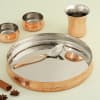Gift Hammered Copper And Stainless Steel Dinner Set (Set of 5)