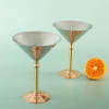 Buy Hammered Copper Martini Glasses- Set of 2
