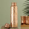 Gift Hammered Copper Water Bottle(750ml)