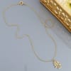 Gift Hamsa 18K Gold Plated Silver Pendant With Chain