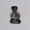 Gift Hand Carved Black Stone Ganesha Idol