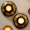 Buy Hand Painted Designer Tea-light Candle Set